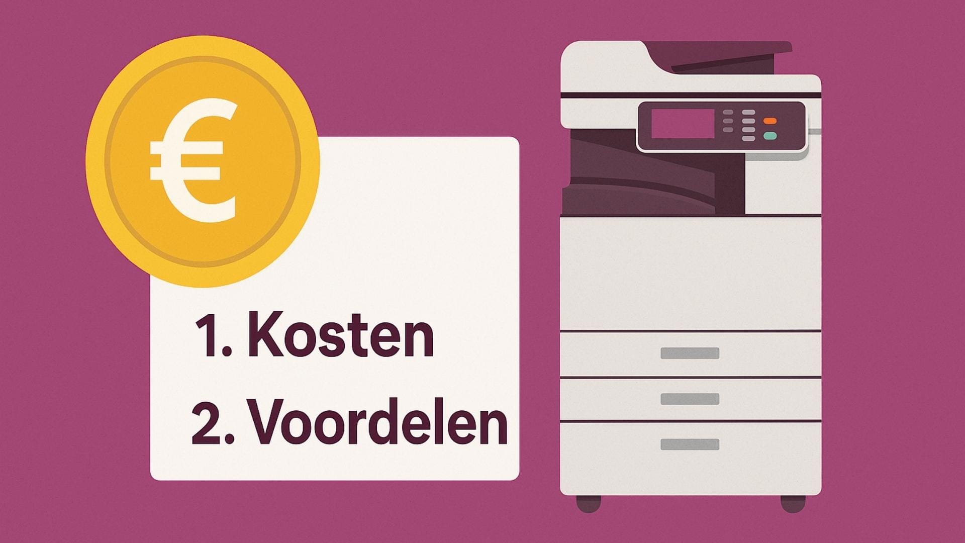 Zakelijke printer huren 1